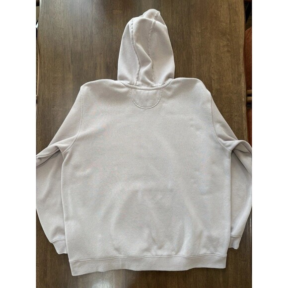 Carhartt Hoodie 2XL Loose Fit Mink Sweatshirt Logo Sleeve Workwear Streetwear - Picture 5 of 10